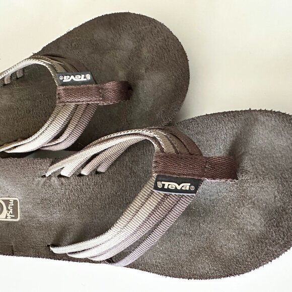 TEVA Mush brown platform sandal - Picture 4 of 4